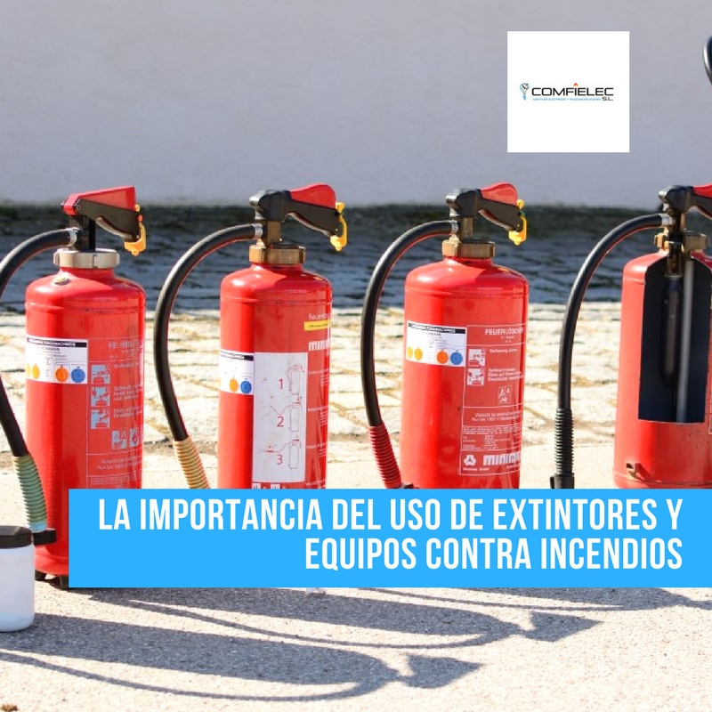 Extintores y equipos contra incendios, usos e importancia.