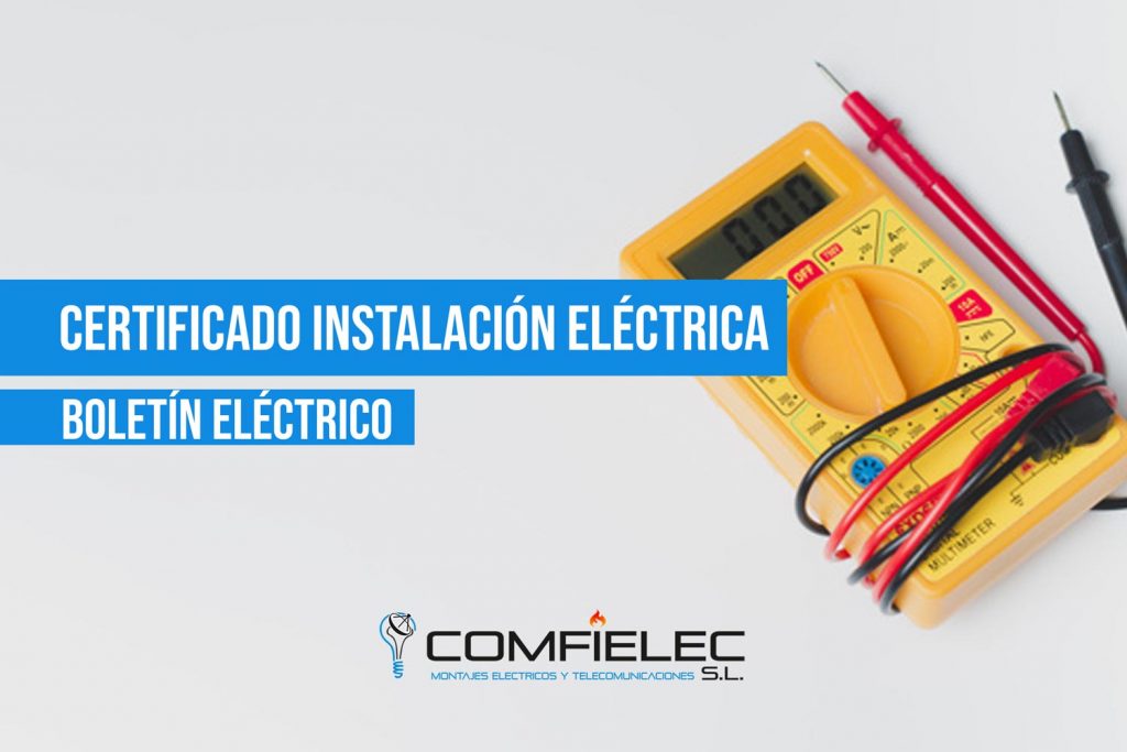 boletín eléctrico o certificado eléctrico